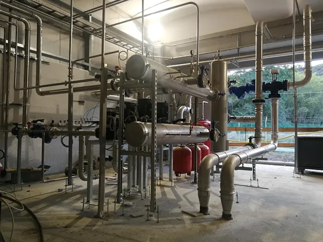 Impianto di trigenerazione Glayx installato presso Cartiere Carrara – vista dell’area produttiva